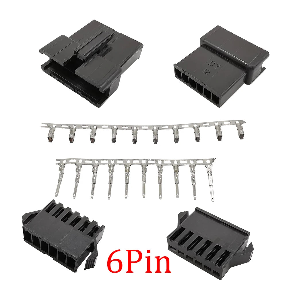 10 Sets JST SM 2.54mm 2/3/4/5/6/7/8Pin Male Female Plug Socket Housing Terminal Connector SM-2P SM-2R JST SM2.54