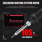 JCD 908U Soldering Iron Kit LCD Display 80W Adjustable Temperature Portable Soldering Iron 220V/110V Welding Tool
