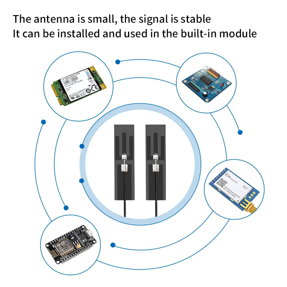 2pcs FPC Wifi Antenna 2.4G 5.8G Dual Band Built-in Soft Board Patch Antennae