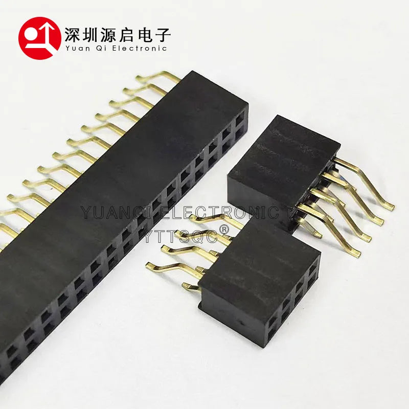 20pcs 0.1" 2.54mm 2x3/4/5/6/8/10/40P Double Row Right Angle SMT/SMD Surface Mount PCB PH8.5 Solder Female PIN Header Connector
