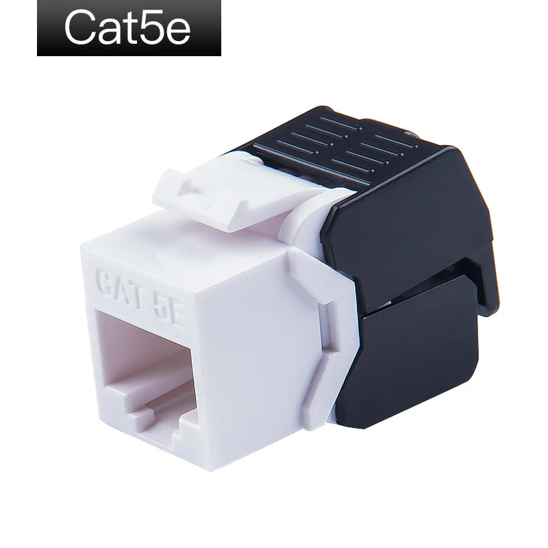 Linkwylan RJ45 Keystone Jack Cat5e Cat6 6A Multi Colors  Toolless UTP To LSA Network Modules Tool-Free Connection