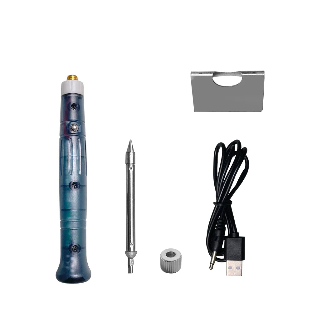 Portable USB Soldering Iron Professional Electric Heating Tools Rework Indicator Light Handle Welding Gun outdoor Repair Tool