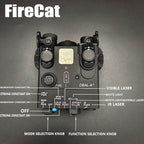 Sotac Full Metal DBAL-A2 Red Green Laser Sight Advance 2 Visible / IR Dual Beam Aiming PEQ-15 Otal Infrared Laser Light Airsoft