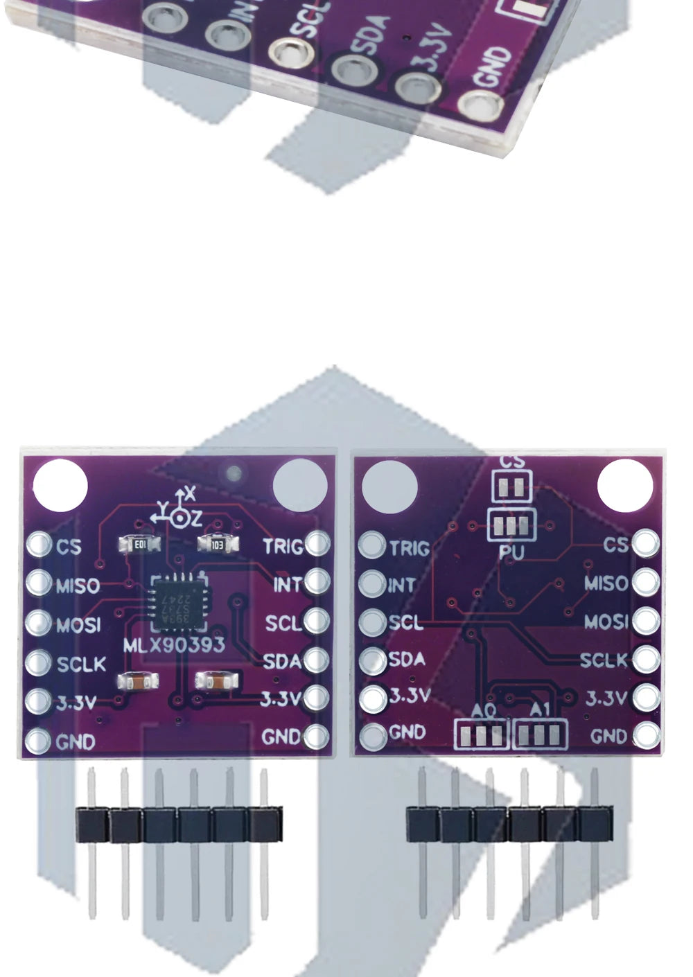 MLX90393 three digital Hall sensor 3D position of the rotational angular displacement Sensor Board Contactless for arduino