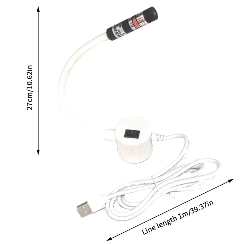 USB Red/Green Laser Positioning Light Infrared Working Lamp Cutting with Magnetic Base DC5V Line/Cross/dot Sewing Machine Supply
