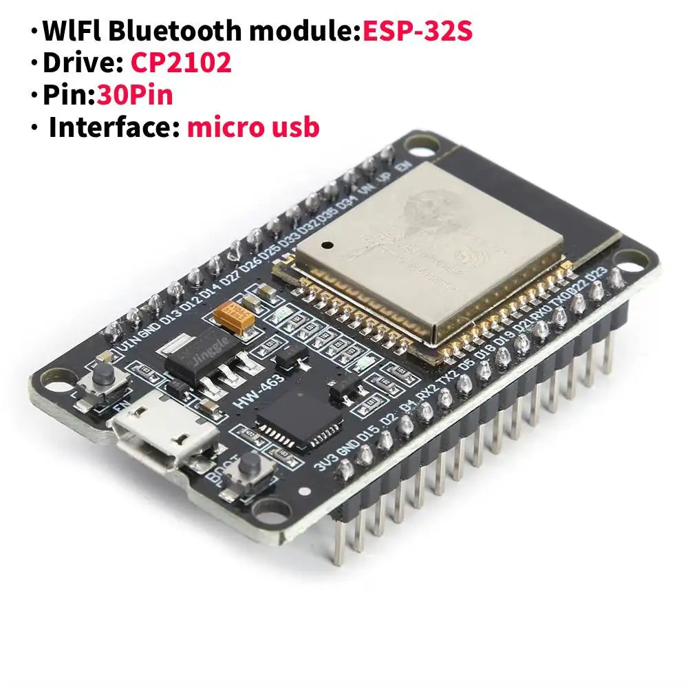 New ESP32 Development Board WiFi + Bluetooth module Ultra-Low Power Consumption Dual Core NodeMCU-32S ESP32 32D 32U 30Pin Board