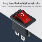 10/30/100 Pcs KCD1 Snap - in Boat Rocker Switch - SPST ON - OFF, 2/3/4 Pin, 250V 6A (AC) / 125V 10A, 2P Toggle Power Snap Switch