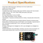 DC 18-50V ZK-3002 2G Second-Generation Upgraded Pure Post Amplifier Board 300W+300W Dual Channel Mono Amplifier Chip TPA3255