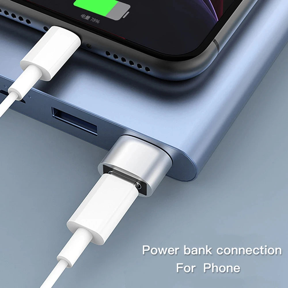 NNBILI 10Pack USB to USB C Adapter USBC Female to USB Male Super Fast Charging and OTG Converter For iPhone Xiaomi Huawei Laptop