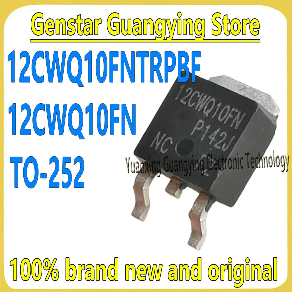 (10 pieces) 12CWQ10FNTRPBF 12CWQ10FNPBF 12CWQ10FN TO-252 Schottky Rectifier Diode 100% Brand New
