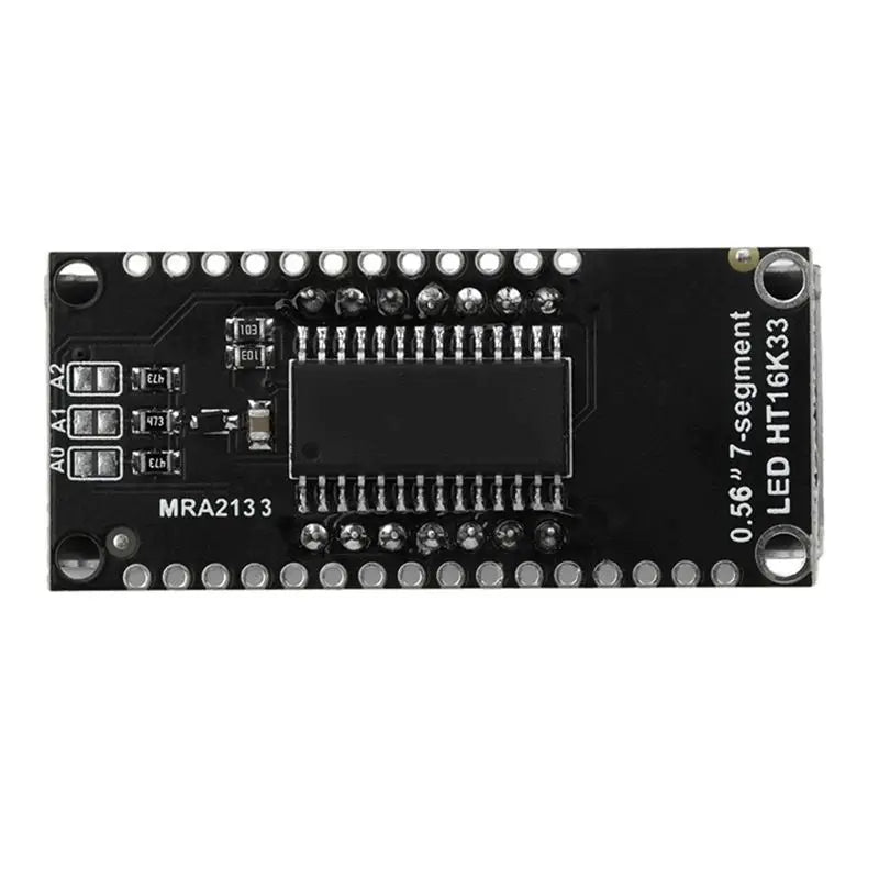 AC57-HT16K33 LED Display Module 4 Digit 7 Segment 0.56 Inch Time Clock Indicator Tube Module