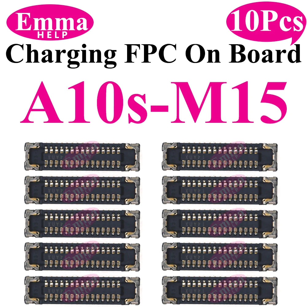 10pcs USB Charger Charging Port On Board FPC Connector For Samsung A10 A20s A50s A30s 40 A70 A10s M12 M14 M15 M16 Plug 78 Pin