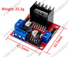 Mini L298N driver board module L298N stepper motor smart car robot breadboard peltier High Power DC Motor Driver for arduino