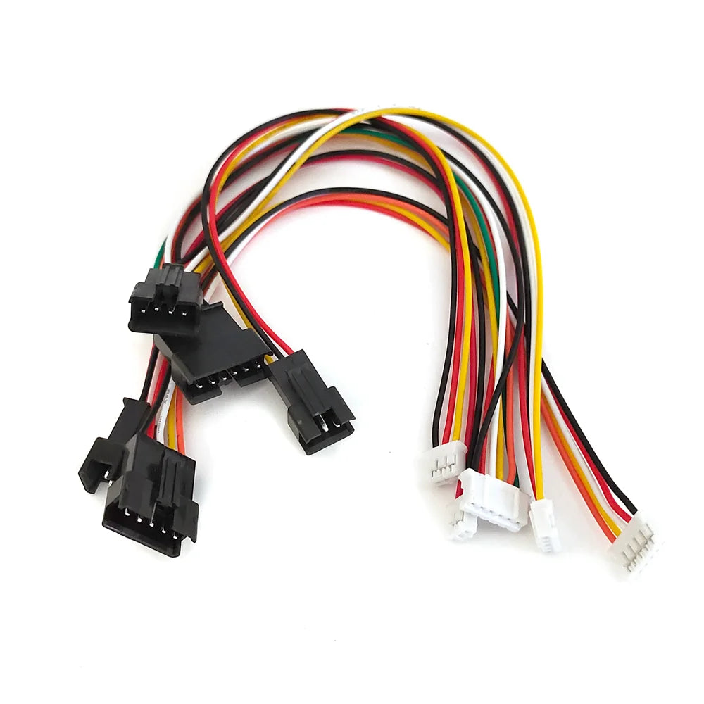 5PCS SM 2.54mm to PH2.0/XH2.54 Plug Socket 2P/3P/4P/5P/6P male Female Conversion Cable 20cm 26AWG Extension Cable