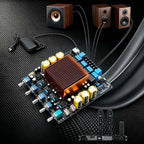 YJCO TPA3255 HIFI 2.1 Amplifier Board QCC3084 Bluetooth 5.4 24Bit/96K LDAC AptX HD 300W×2/4Ω+600W/2Ω Subwoofer Output Audio Amp