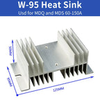 MDS100A/1600V Three Phase Rectifier Bridge Installing The W-95 Heatsink Three Phase Biode Bridge Rectifier 100A