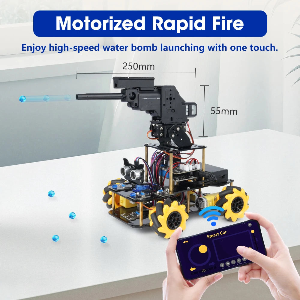 ACEBOTT ESP32 Programmable Robot Car Kit for Arduino Smart Robot Car Set for Learning Education Kits Stem Toys