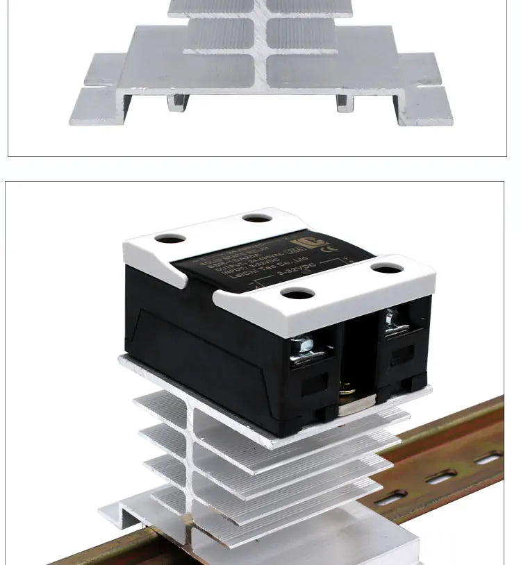 LCTC SSR 0-10V 4-20MA 0-5V Power Voltage Regulator Relay 10A 25A 40A DA AA DD VA Single Phase Solid State Relay With Heat Sink