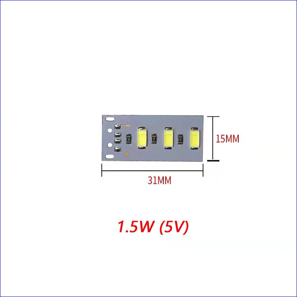 1PCS DC3V-5V Dimmable 5730 SMD LED Lamp 1W 2W 3W 4W 5W 10W LED Light Beads White Warm White With Light Adjust Switch.