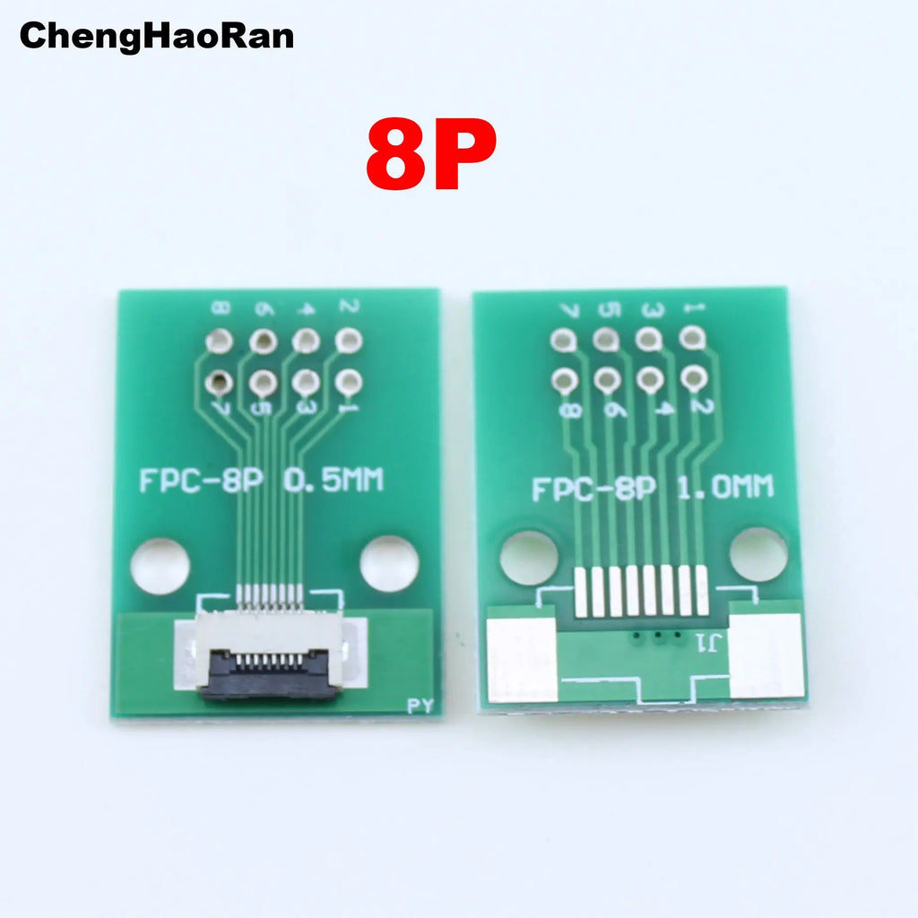 1pcs 4P 6P 8P 10P 12P 14P 15P 16P 18P 20P Test Board Adapter Double Rows Plate Connector 2.54mm 0.5mm Flip FPC Soft Flex Cable