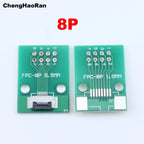 1pcs 4P 6P 8P 10P 12P 14P 15P 16P 18P 20P Test Board Adapter Double Rows Plate Connector 2.54mm 0.5mm Flip FPC Soft Flex Cable