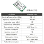 E32-433T20D/20S E32-433T30D/30S E32-433T33D/33S EBYTE E32 LoRa UART Module - Long Distance Wireless 433MHz Spread Spectrum