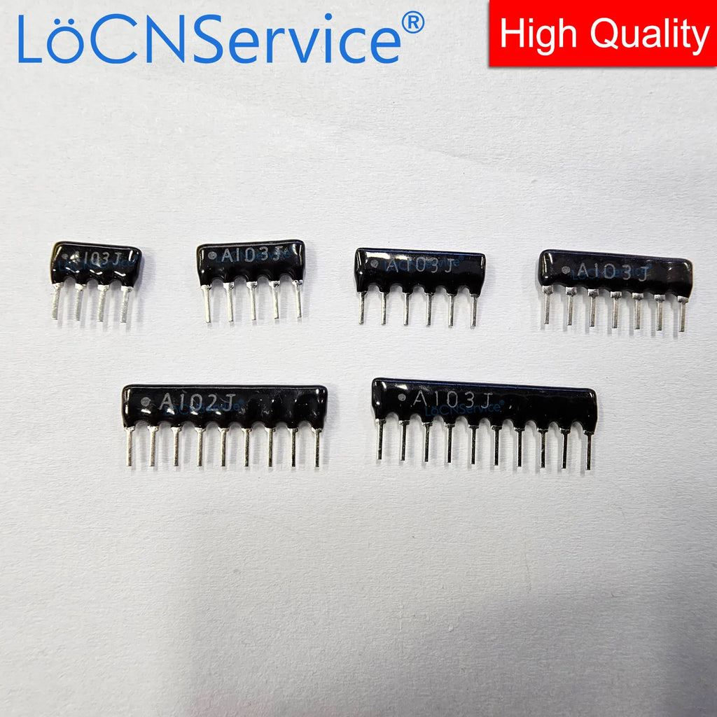 LoCNService 200PCS 5PIN Exclusion Network Resistor array DIP 5A474J 5A0514J 474 514 470K 510K OHM A05 474JP 514JP