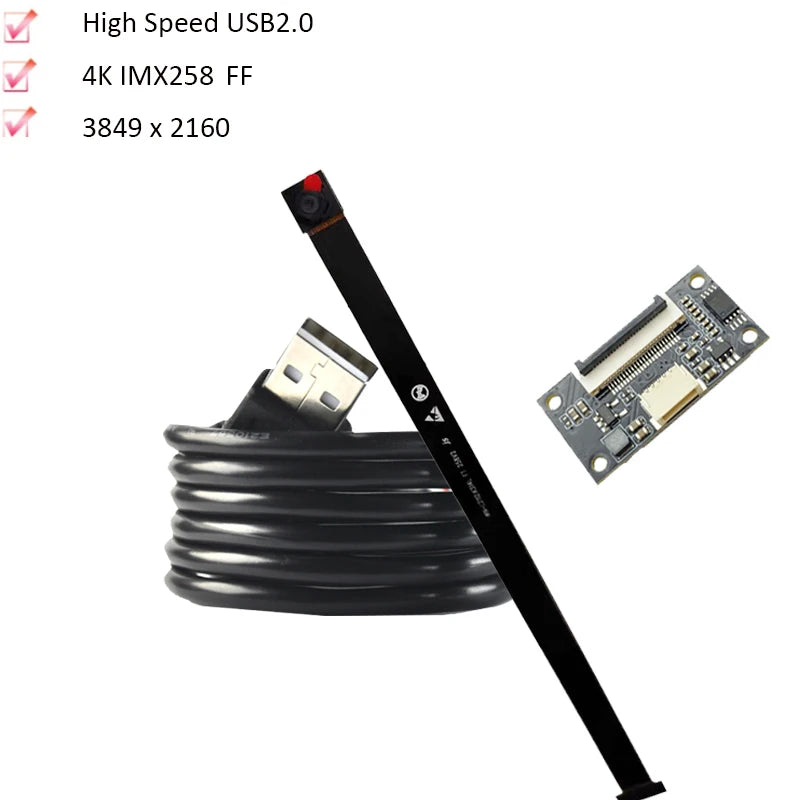 IMX258 /OV5693 Customized 4K 12MP HD USB2.0 Camera Module High Speed AF/FF 30FPS MJPEG, YUY2 for Production Vision