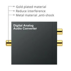 Digital to Analog Audio Converter Optical Toslink Coaxial to RCA Adapter With 3.5MM Headphone Jack Digital Optical Audio Coaxial