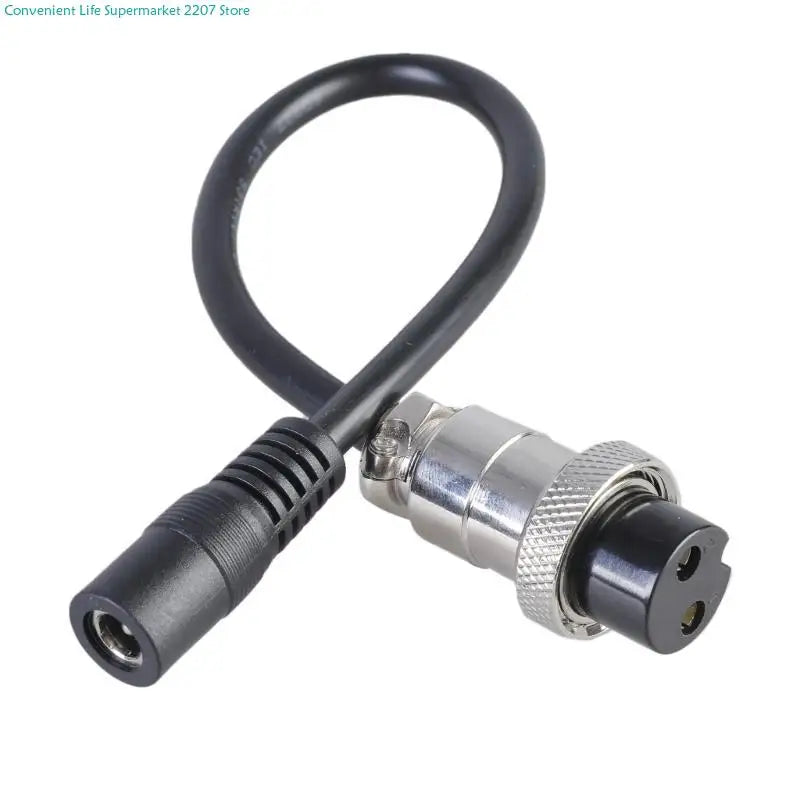 J0PA 26cm DC5521 to GX20 2Pin Connector Female to Female Aviation Cable Wire Line
