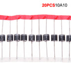 Rectifier Diode Mixed Kit 6A10 10A10 20A10 DB3 RL207 Electronic Components MUR4100E 10SQ045 20A10 130mil