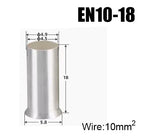EN Copper Electrical Wire Non-Insulated Naked Sleeve Tubular Crimpare Connectors Tube Cord End Ferrules Cable Lug Crimp Terminal