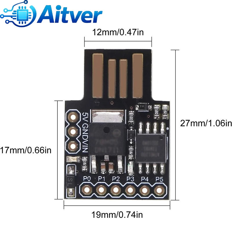 ATTINY85 Digispark Mini USB Development Board Microcontroller Module for Arduino UNO R3 DIY Electronics