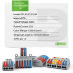 Mini 1 In Multiple Out SPL Quick Easy Splitter Push-in lever Splicing Connectors Terminals Compact Conductor Wiring Connector
