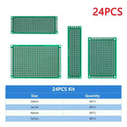 4PCS-40PCS Universal PCB Prototype Board Green Double Sided 2x8 3x7 4x6 5x7 7x9CM Protoboard Breadboard DIY Electronic Kit