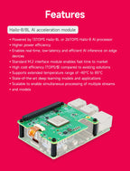 Raspberry Pi 5 AI Kit Hailo-8 and Hailo-8L Accelerator Module 13Tops/26Tops with PCIe to M.2 Board