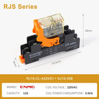 ENMG G2RL-1-E/G2RL-2 DIN Rail Relay 16A 24VDC SPDT LED Indicator Compact Electromagnetic Relay with Surge Protection TVS