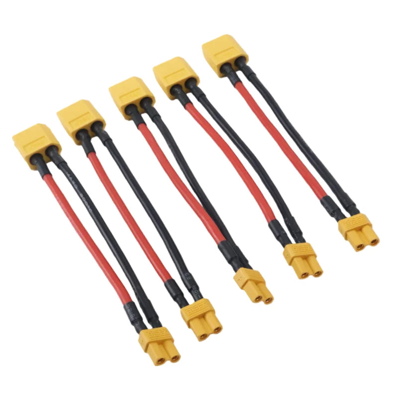 5/1pcs XT30 Female to XT60 Male RC Lipo Battery Adapter 10CM Cable 14AWG Silicone Wire for FPV RC Car Accessories