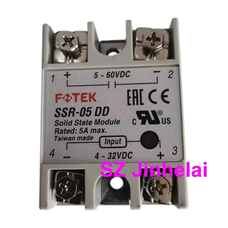 Authentic Original FOTEK Single phase Solid State Relays SSR-10AA 25AA 40AA 50AA 75AA 05DD 10DD 25DD 50DD 75DD -H