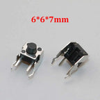 20/50/100pcs 6x6 PCB Momentary Mini Micro Tactile Tact Push Button 4-Pin Self-reset Switch 6*6*4.3/5/6/7/8/9/10/11/12/13/14/15mm