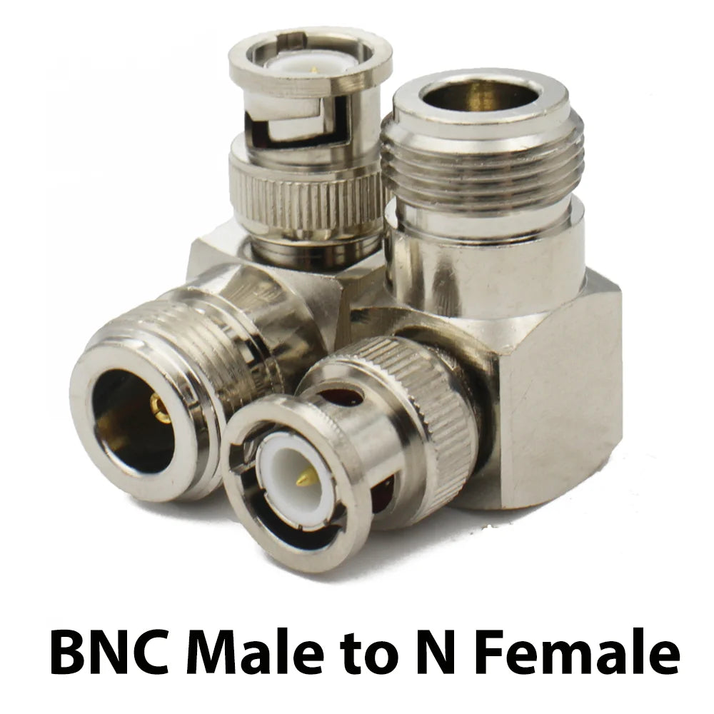 RF Coaxial Connector L16 N To BNC Male Female Connector 90 Degree Right Angle Adapter RF Transmission Cable Wire Terminals