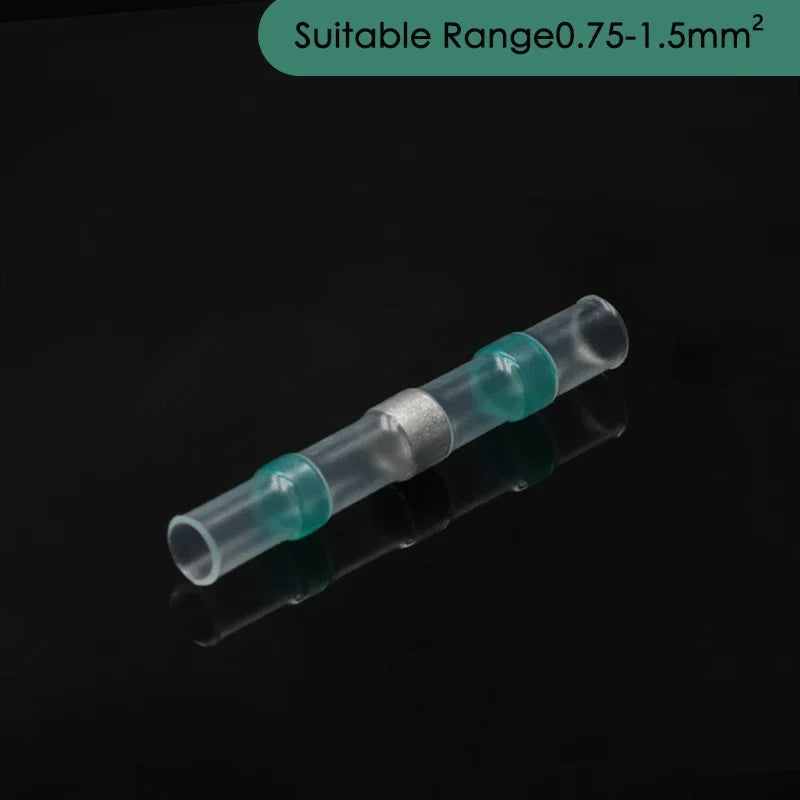 Solder Seal Wire Connectors 3:1 Shrinkage Rate Waterproof Electrical Cable Terminals Heat Shrink Tube Electrical Butt Splice
