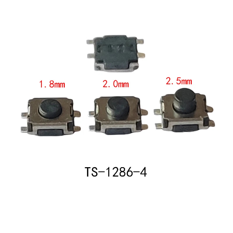 50PCS Reel Packing 3X3.5mm H=1.8/2.0/2.5mm 4Pin SMD Mini Button Switch 260gf Phone Side Push Button Momentary Tactile Switch