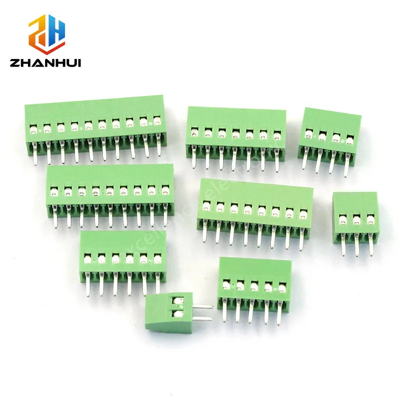 5/10pcs KF128 2.54mm Pitch Mini PCB Screw Terminal Block 2P-16P for Arduino Raspberry Pi