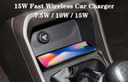 Car Wireless Charger for Samsung Galaxy S24 S23 S22 Induction Fast Car Charging Pad for iPhone Xiaomi Mobile Phone Car Charger