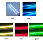 2 PCS LED strip SMD3528 Waterproof Flexible 30CM Red Green Blue White Warm white Super bright car Styling decor stickers lamp