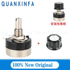 RV24YN20S 1K 2K 5K 10K 20K 50K 100K 200K 500K 1M ohm B102 B202 Single Turn Carbon Film Rotary Taper Potentiometer with A03 knob