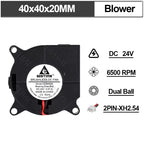 Gdstime Brushless Turbo Fan 24V Dual Ball 30mm 40mm 50mm For 3D Printer Fan DC Blower Cooling Fan 3010 4010 4020 5015 Clooer