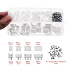 230PCS XH2.54 2/3/4/5p Housing+Straight Pin+Terminal 2.54mm Male And Female Housing Kit Pin Connector Terminal Connector Kit