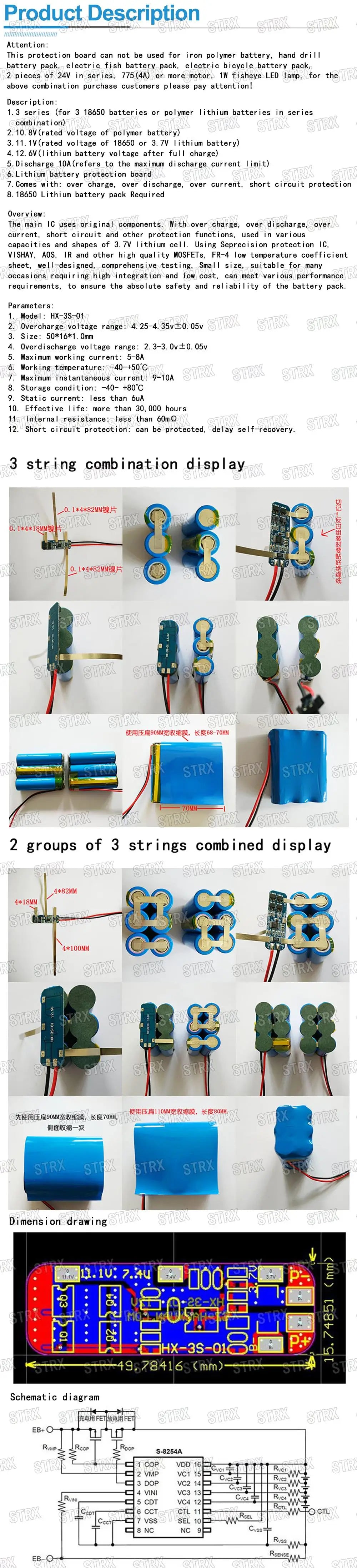 1S 2S 3S 4S 3A 20A 30A Li-ion Lithium Battery 18650 Charger PCB BMS Protection Board For Drill Motor Lipo Cell Module